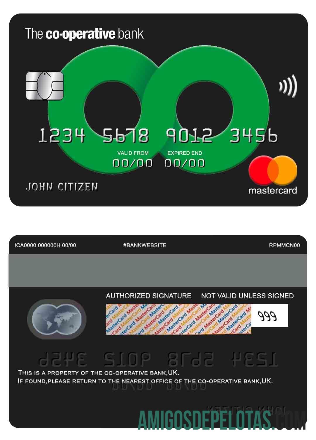 Reino Unido The Co Operative Bank Mastercard baixar para verificação